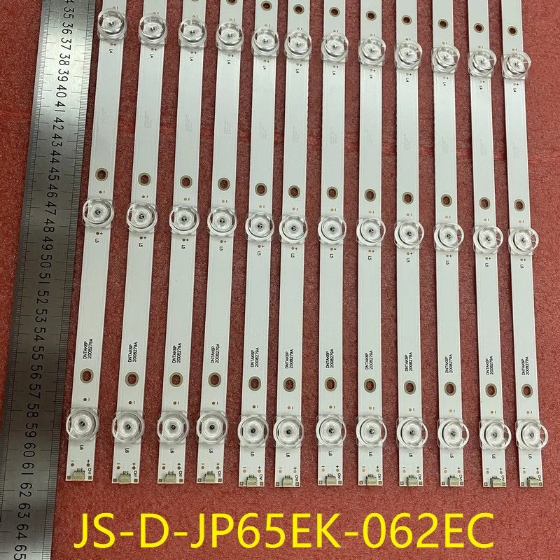 LED Backlight Strip for Kit 12pcs 6LED(6V) LED Backlight Bar For AKAI AKTV655 JS-D-JP65EK-062EC