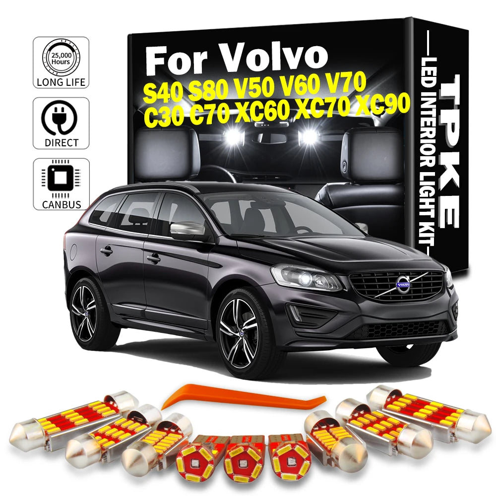TPKE Canbus Auto Bulb For Volvo S40 S80 V50 V60 V70 C30 C70 
