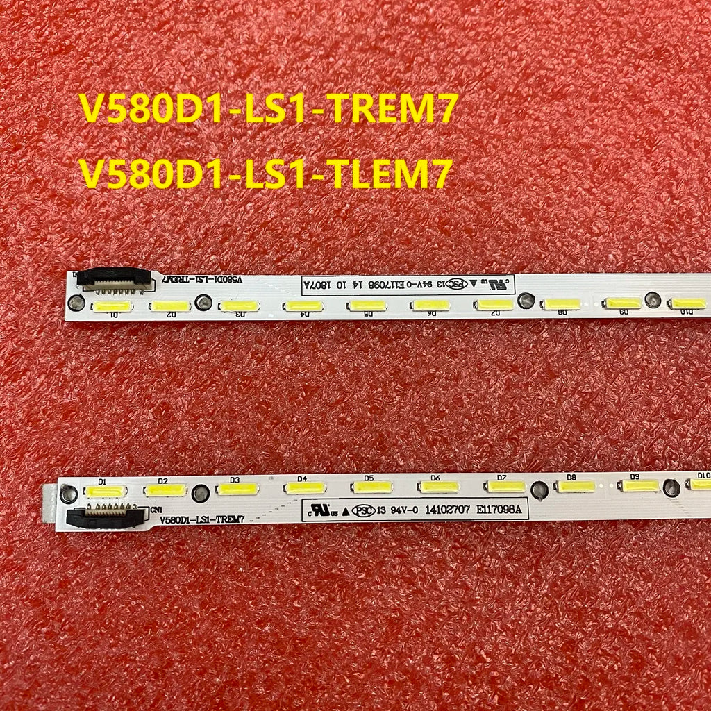 LED Backlight Strip for Toshiba 58L8400U 58PUK6809 Panasonic TX-58AX802B V580D1-LS1-TREM7 V580D1-LS1-TLEM7