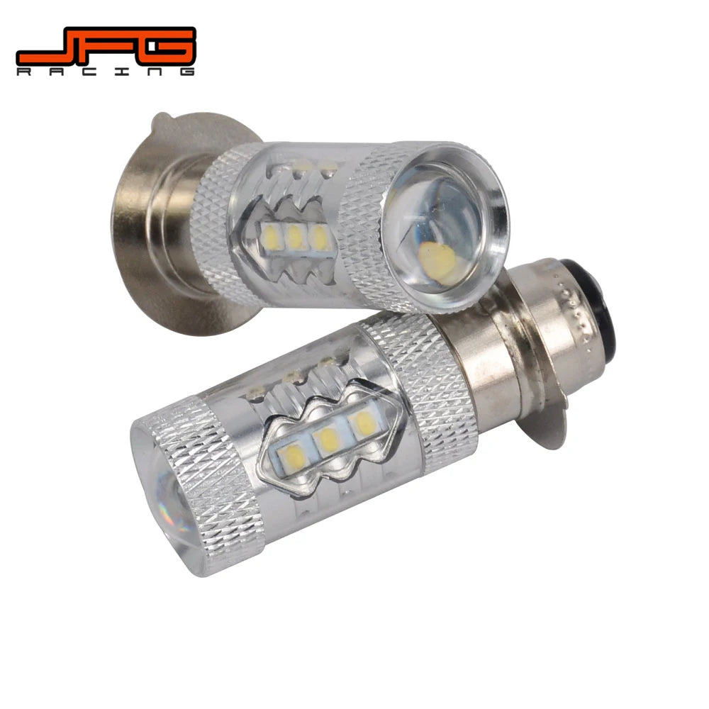 2PCS 80W Super White LED Headlight Bulbs Upgrade For Yamaha 