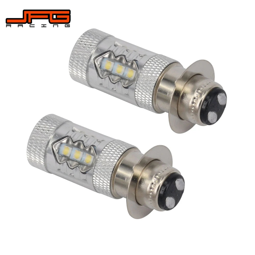 2PCS 80W Super White LED Headlight Bulbs Upgrade For Yamaha 