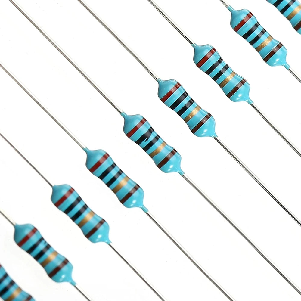 600PCS/LOT 1/4W Metal Film Resistor Kit 1% Resistor Assorted