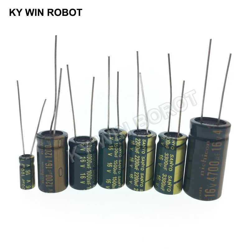 10V 16V 25V 35V 50V 400V High Frequency Low ESR Aluminum Cap