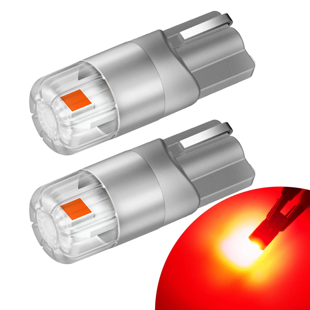 AUXITO 2Pcs W5W LED T10 LED Bulbs Canbus 3030SMD For Car Parking Position Lights Interior Map Dome Lights 360 Degree Lighting