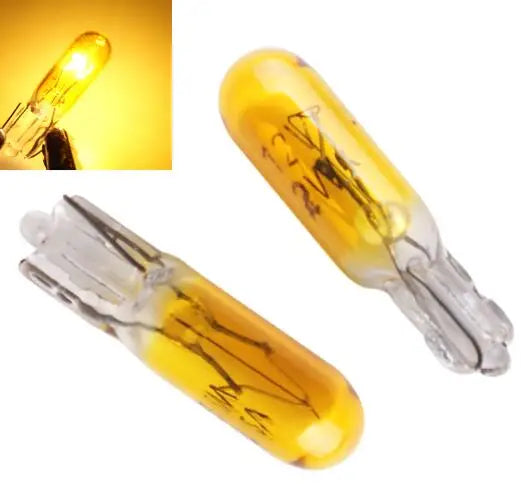 10/20pcs T5 W3W LED Bulbs Car Interior Light Dashboard Warning Indicator Wedge 12V Auto Instrument Lamp Signal Lamp Accessories