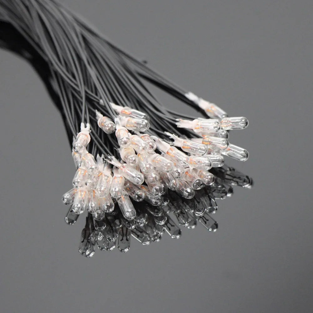 50pcs Pre-wired 4mm Mini Bulbs 12V 14V 16V 70mA Soldered Gra