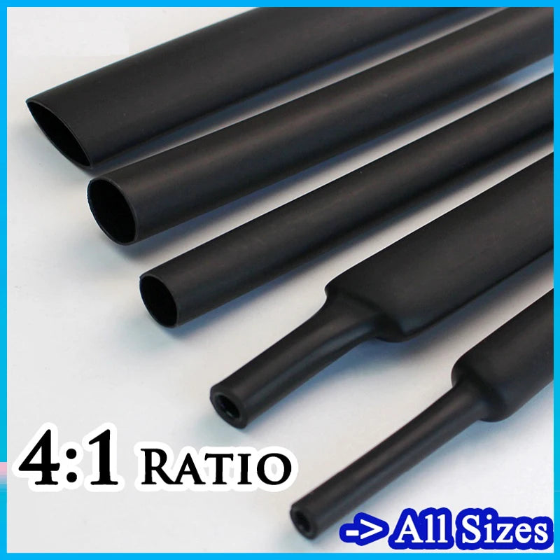 4/6/8/12/16/18/20/24/32/40/52MM 4 1 ratio Heat Shrink Tube w