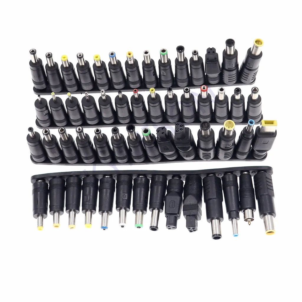 56pcs Universal Laptop AC DC Jack Power Supply Adapter Conne