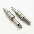 2 pcs 6.5mm Pole mono Metal Plug Connector6.35 Plug & Jack A