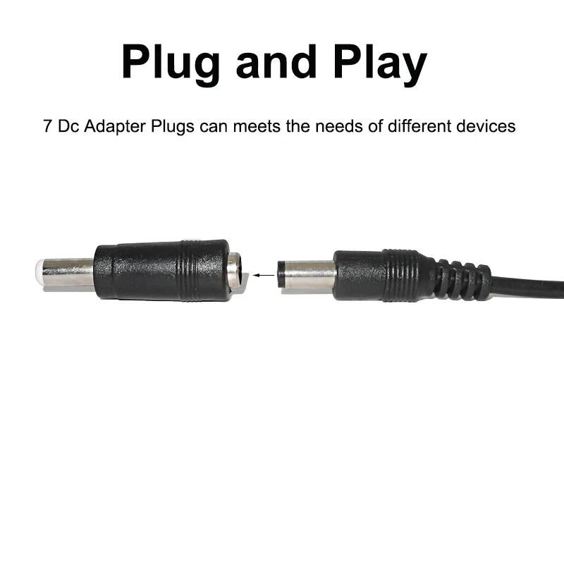 Universal Power Cable USB to DC 5.5 2.1mm Jack 5V Charging C