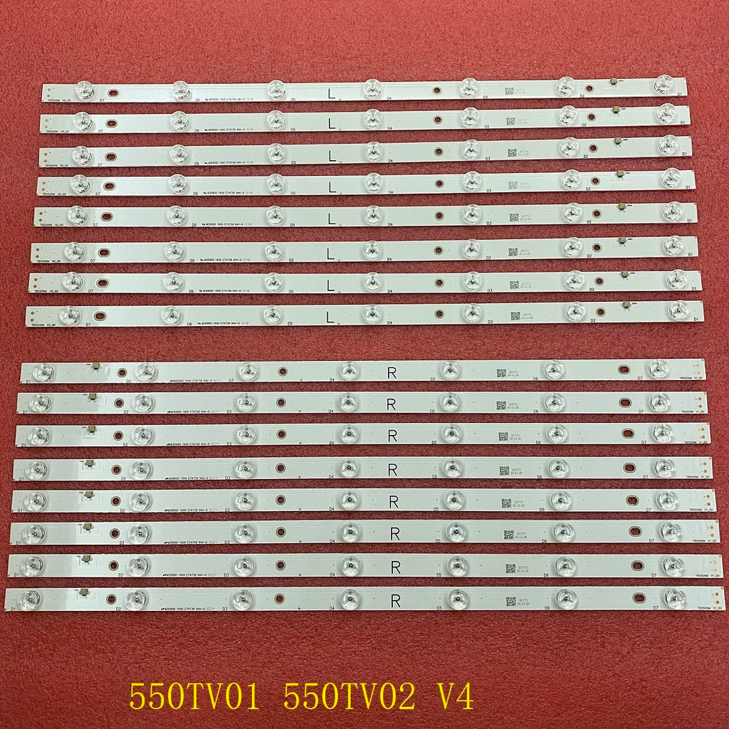 LED Strip for Panasonic TX-55AXW634 TX-55AX630B TX-55AX630E TH-55AX670A 550TV01 550TV02 V4