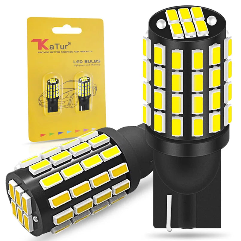 2pcs Signal Lamp T10 W5W Led Canbus bulbs Super Bright 54SMD