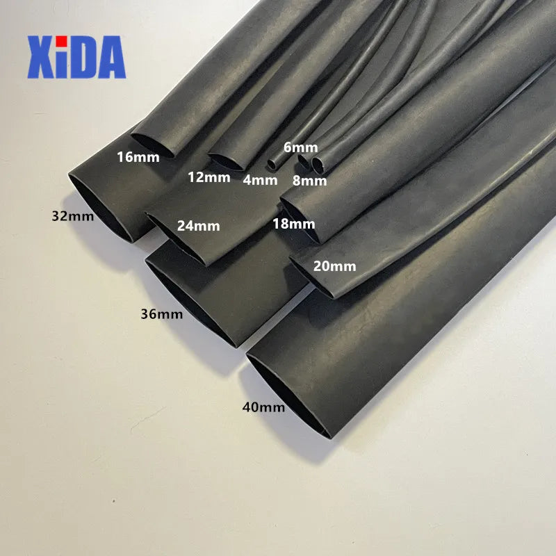 5Meters/Lot Black 1mm 1.5mm 2mm 2.5mm 3mm 3.5mm 4mm 5mm 6mm 