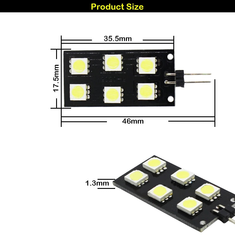 2PCS Car Led Interior Indoor Footwell Lights With Canbus For