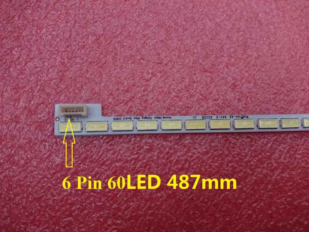 LED Backlight Strip for 60LED 487mm LED backlight bar for ph39e53 TV 39inch 7030PKG 60ea T390HVN01.0