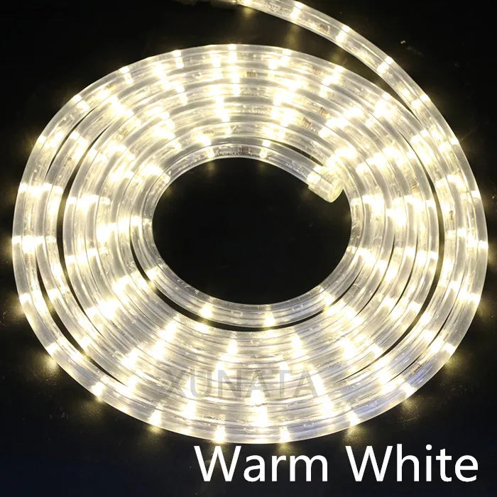 AC 220V Neon Strip LED Strip Waterproof Neon Sign LED Light Christmas Party Decoration Outdoor Rainbow Tube Rope Light Led Strip