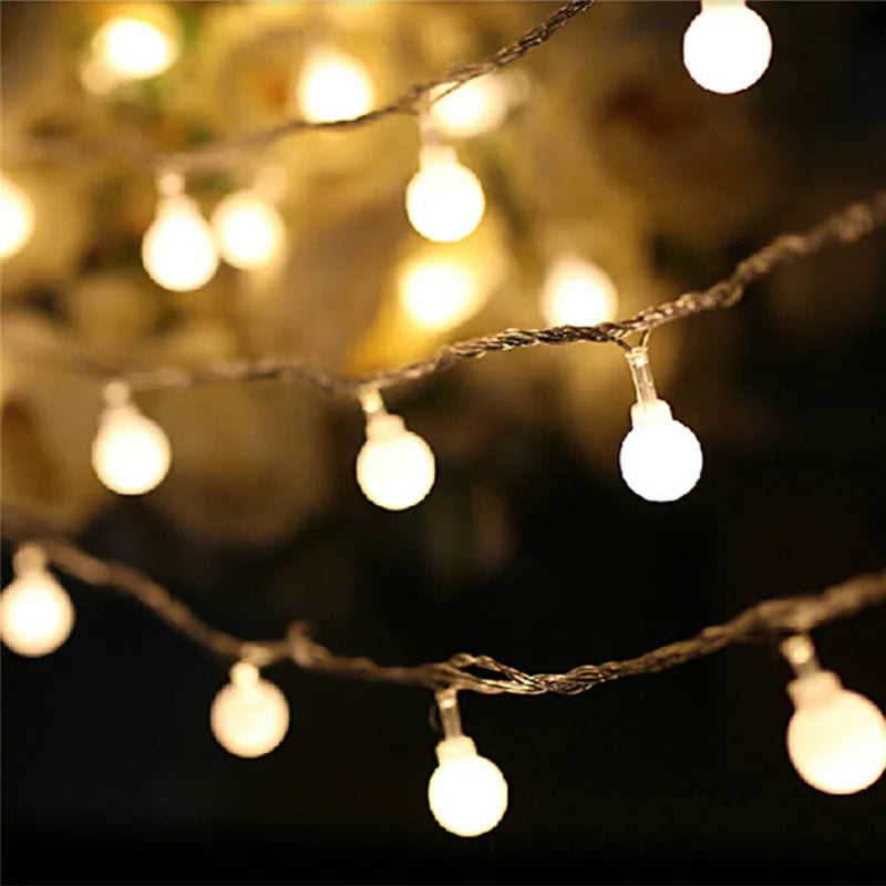 New 2M 20LED Colorful Ball String Lights AA Battery Operated