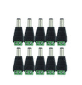 10 Pcs 12V 2.1 X 5.5mm DC Power Male Plug Jack Adapter Conne