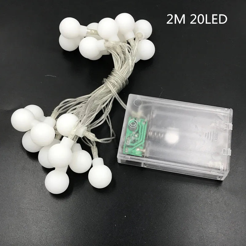 New 2M 20LED Colorful Ball String Lights AA Battery Operated