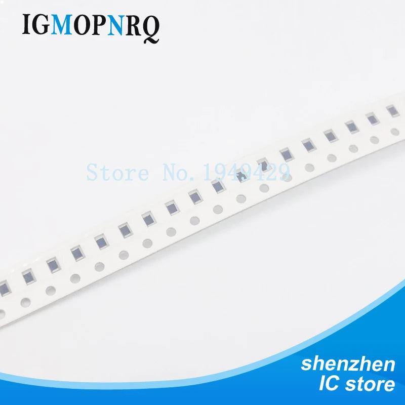 100pcs 0805 smd capacitor ceramic 22pf 100nf 1uf 2.2uf 4.7uf