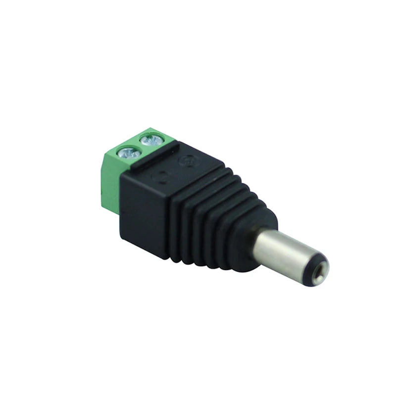 10 Pcs 12V 2.1 X 5.5mm DC Power Male Plug Jack Adapter Conne