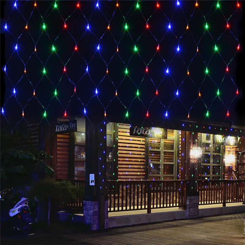 LED Net Christmas Lights 3M X 2M 204LEDS AC110V/220V Led Mes