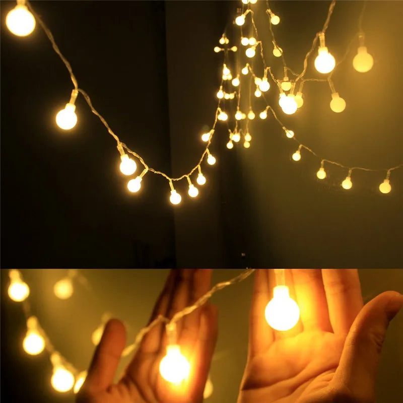 New 2M 20LED Colorful Ball String Lights AA Battery Operated