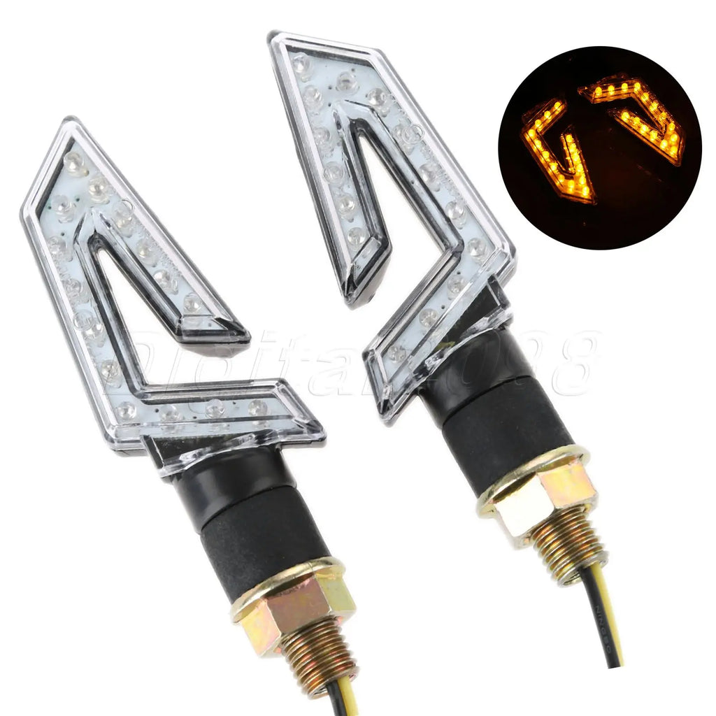 Yetaha 2pcs Motorcycle Light Lamp Turn Signal Indicator 1Pai