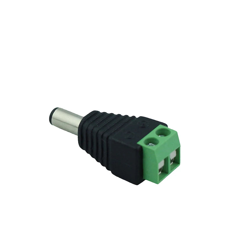 10 Pcs 12V 2.1 X 5.5mm DC Power Male Plug Jack Adapter Conne