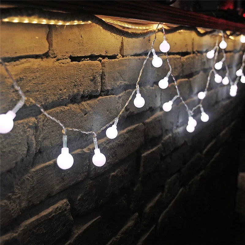 New 2M 20LED Colorful Ball String Lights AA Battery Operated