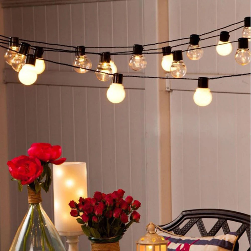6M/16M Festoon Led Globe Fairy String Lights Christmas Garla