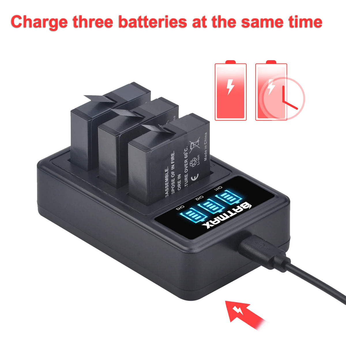 Batmax 1200mAh Insta360 One X Camera Battery IS360XB Replace