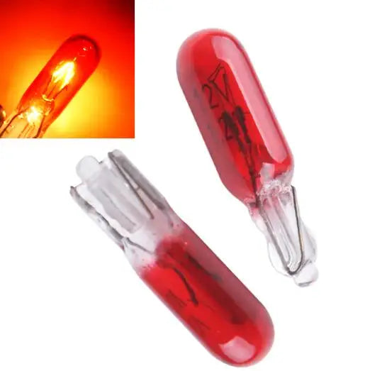 10/20pcs T5 W3W LED Bulbs Car Interior Light Dashboard Warning Indicator Wedge 12V Auto Instrument Lamp Signal Lamp Accessories