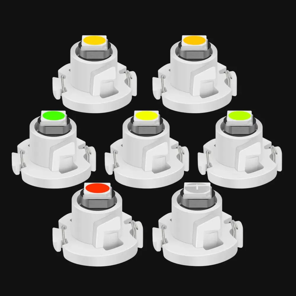 10Pcs T3 LED T4.2 T4.7 Led Bulb Canbus 3030SMD Car Interior 