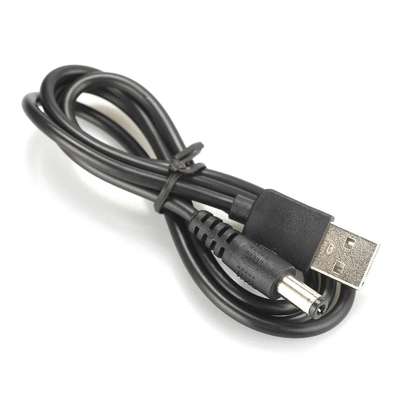 80CM USB Port To 2.5mm - 5.5mm 5V DC Barrel Jack Power Conne