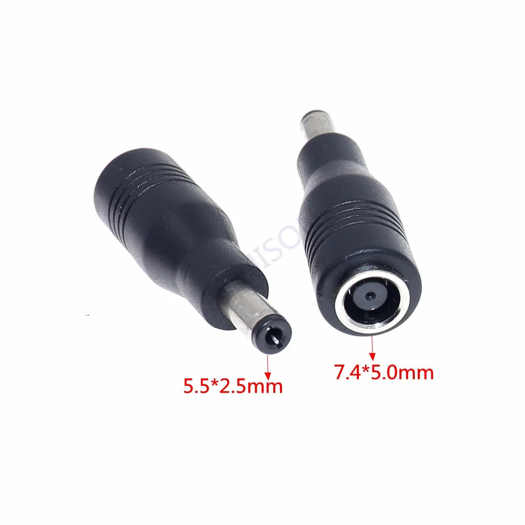 DC 7.4x5.0mm Female to 5.5x2.5mm Power Adapter Plug Converte
