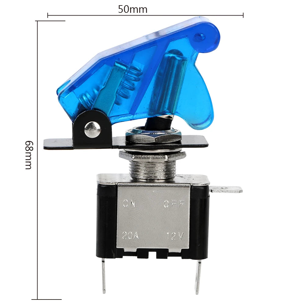 12V SPST Toggle Rocker Switch LED Light for Ignitions Boost 