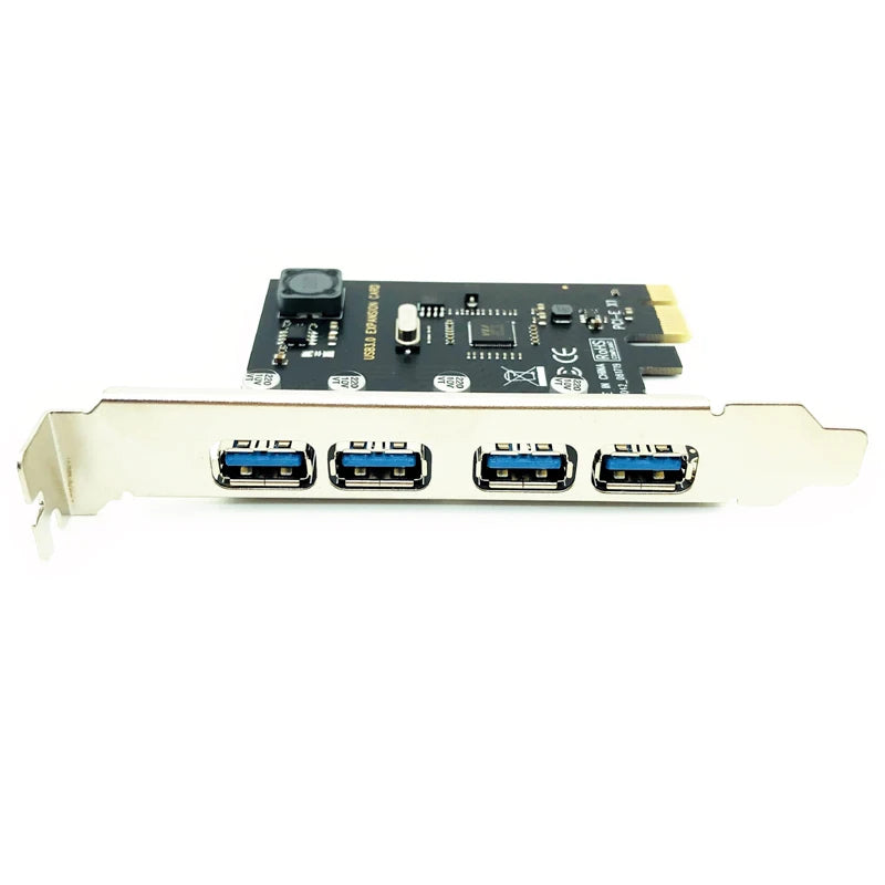 4 Port USB 3.0 PCI-E Expansion Card PCI Express PCIe USB 3.0