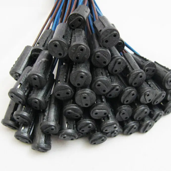 10pcs/lot High Quality Socket Holder Connector G4 Ceramic Head LED Halogen Light Lamp Bulb Base 20cm
