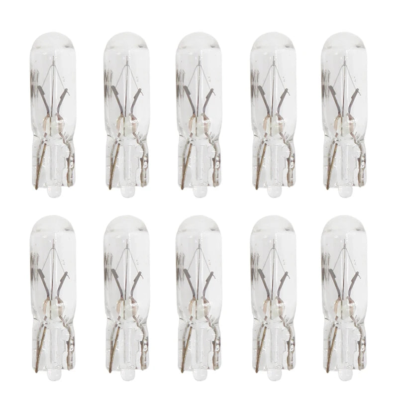 10/20pcs T5 W3W LED Bulbs Car Interior Light Dashboard Warni