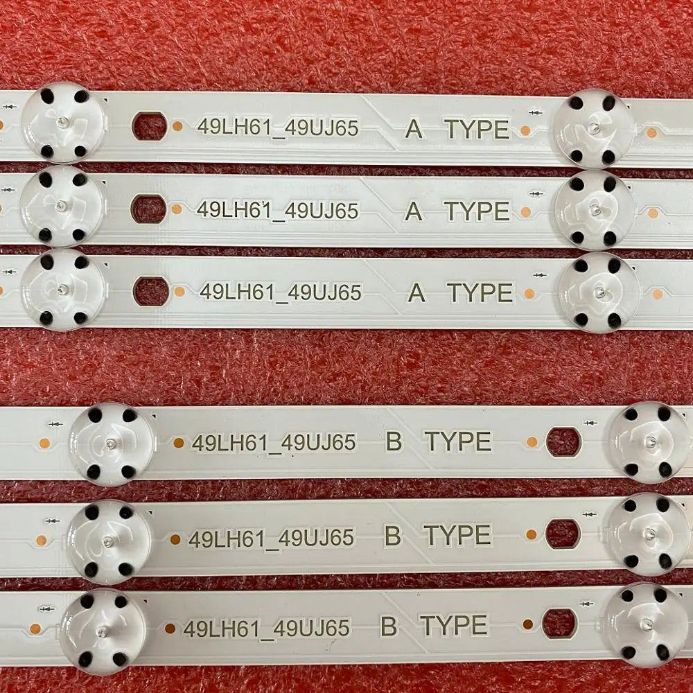 LED Backlight Strip for 6pcs LED Backlight for 49LJ624V-ZC 49UJ701V 49LJ61 49LH61 49UJ65 A B 49UJ651V
