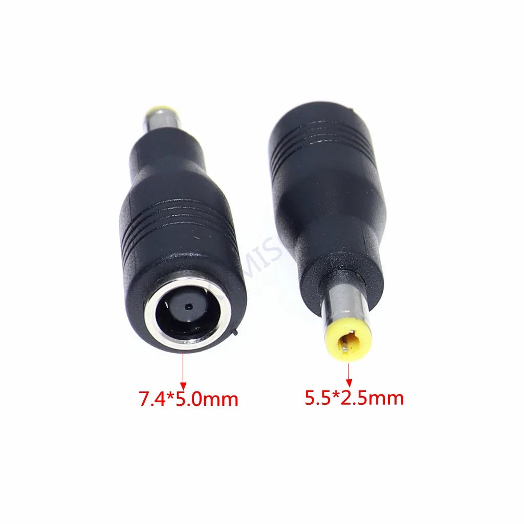DC 7.4x5.0mm Female to 5.5x2.5mm Power Adapter Plug Converte