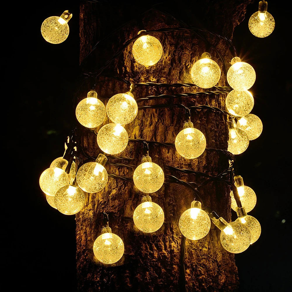 3M 6M 11M Crystal ball LED String Fairy Lights USB/Battery P