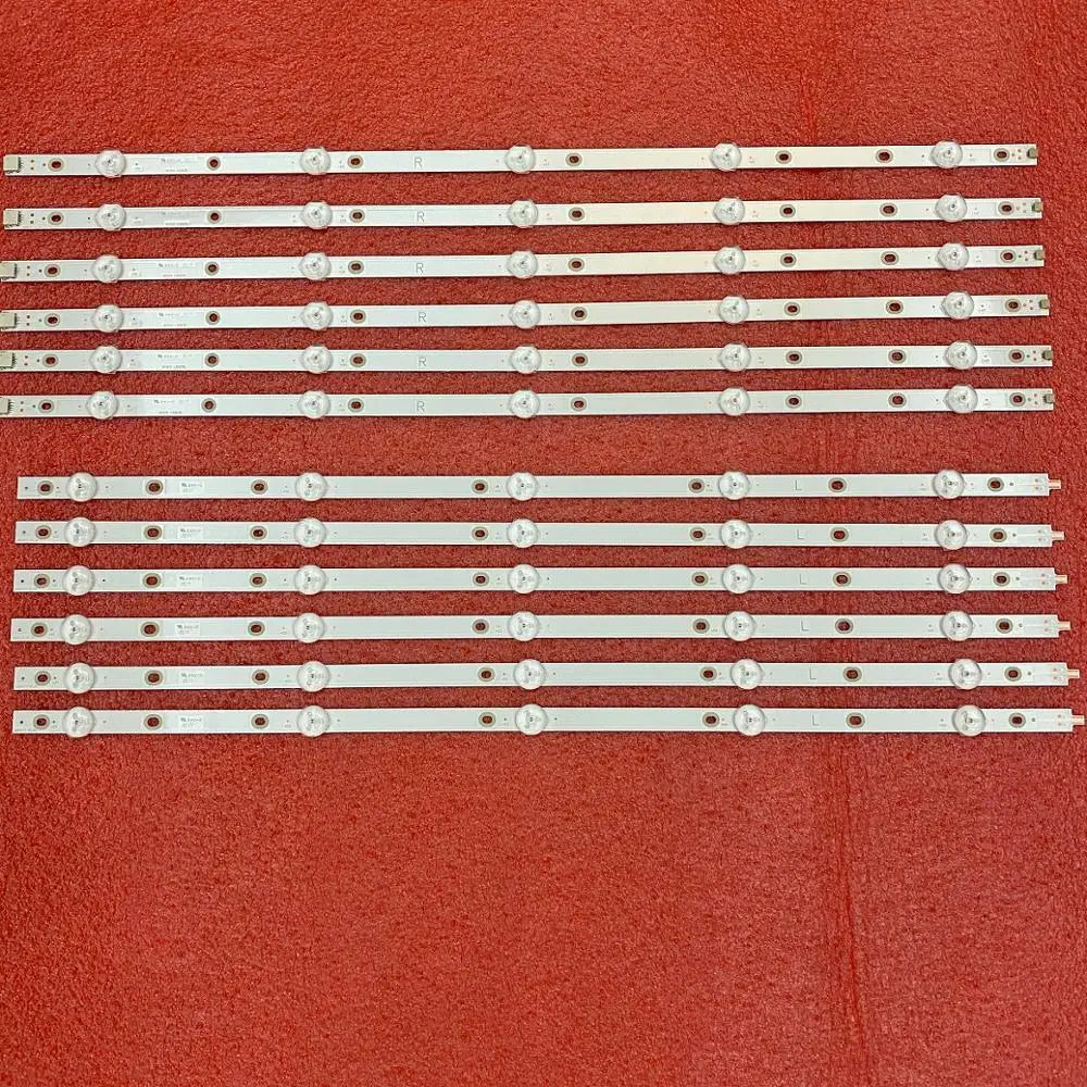 LED Backlight Strip for Kit 12pcs LED Bar for 55PUS6503/12 55PUS6412 55PUS7503 55PUS6162 55PUS6262 55PUS6753