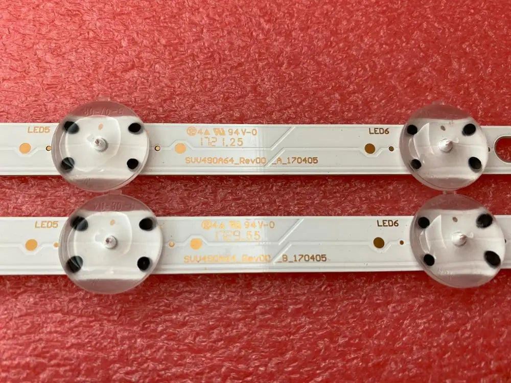 LED Backlight Strip for Kit 6pcs LED Strip For Toshiba 49U5663DB 49U6863DB 49R6010 49U5863DB LUX0149003