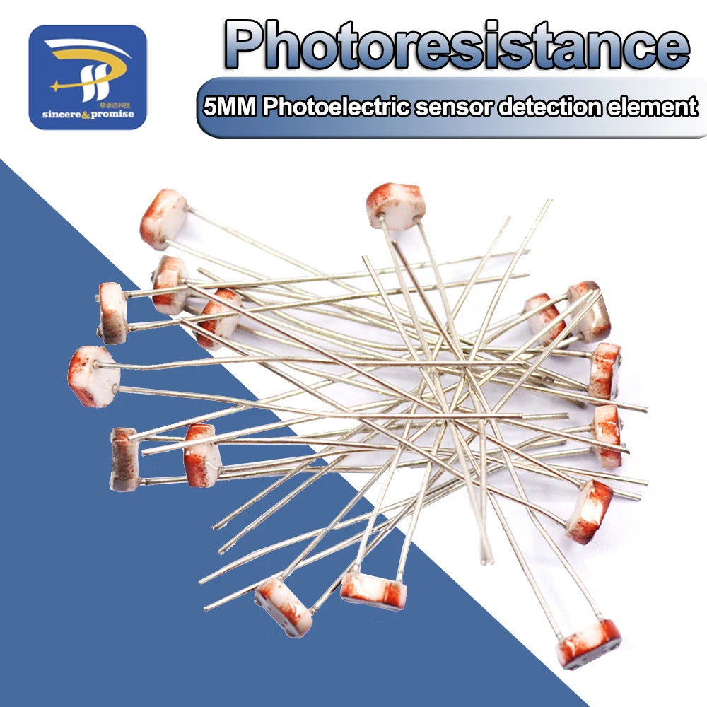 20PCS LDR Photo Light Sensitive Resistor Photoelectric Photo
