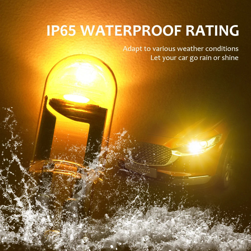 10pcs New W5W LED Canbus T10 Car Lights COB Glass Interior L