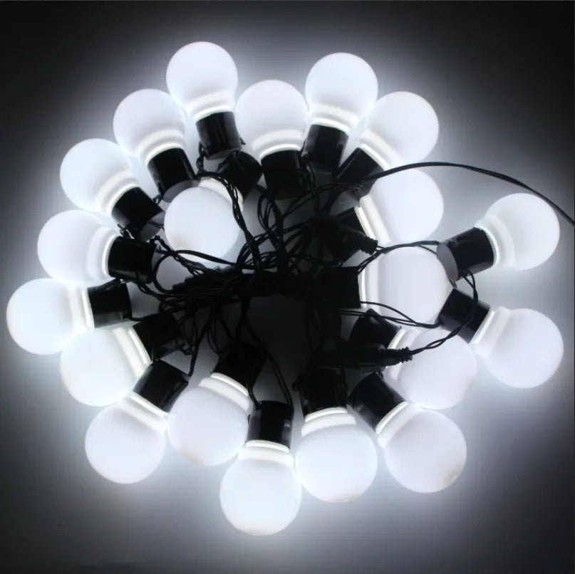 6M/16M Festoon Led Globe Fairy String Lights Christmas Garland Street Bulb Outdoor For New Year Party Holiday Garden Decoration