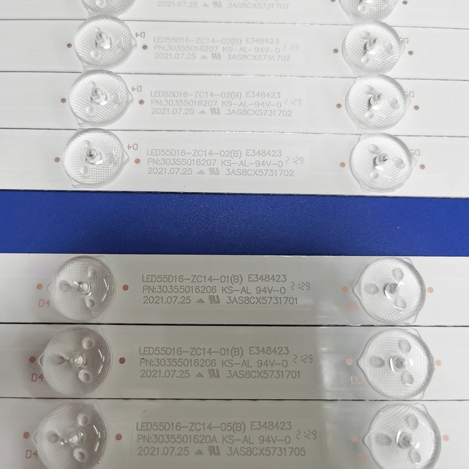 LED Backlight Strip for LED55D16-ZC14-01(A) 02/03/04/05(C) 3035501620B 55D3550 LE55A910 LD55U3300 TV DEDM550M4