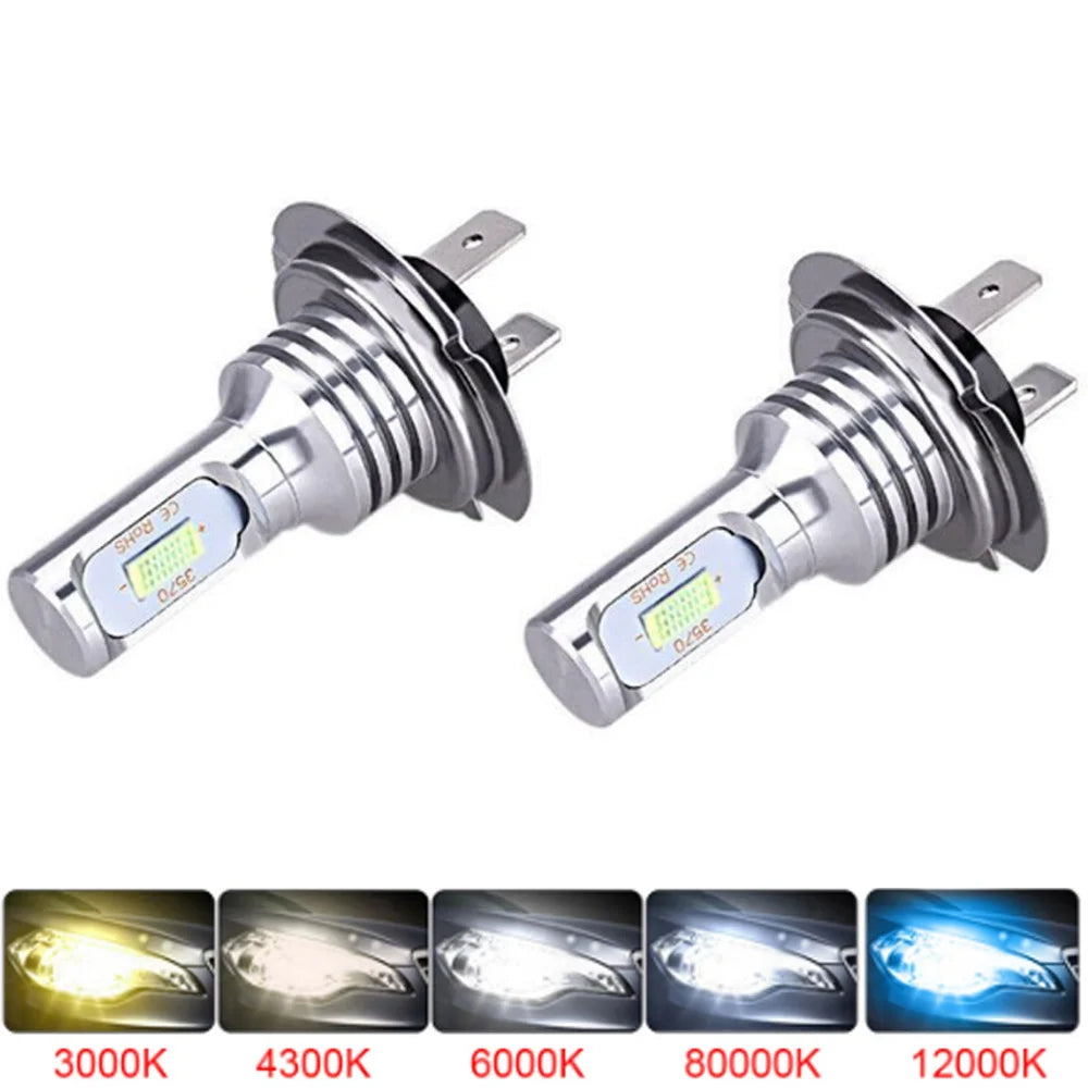 New 2Pcs CSP H7 H4 Led Car Headlight Bulb Source Car Led Fog